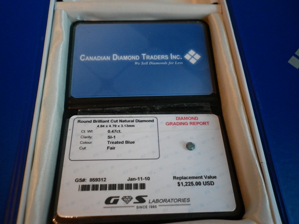 Бриллиант в фирменной коробочке от компании CDT inc